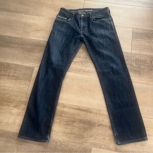 MAVI ZACH Dark Blue Jeans Men’s 32/31” STRETCH Reg Rise Straight Leg EUC